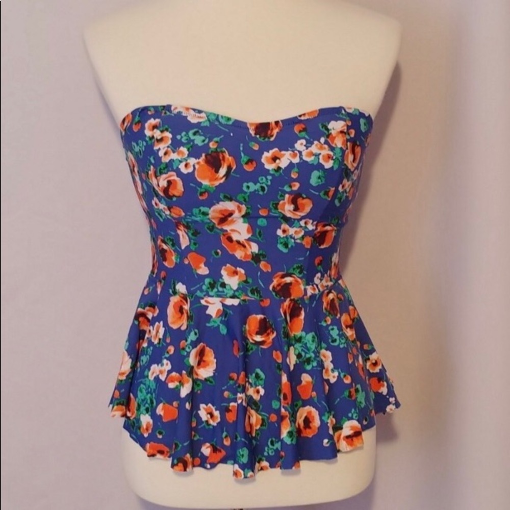 Anthropologie Mermaid Swim Top Medium